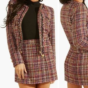 Guess Mikaela Tweed Jacket Size XS